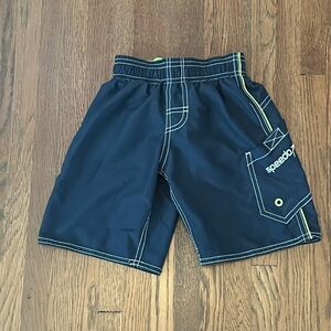 Speedo Navy Blue swim trunks boys size 4 -like new